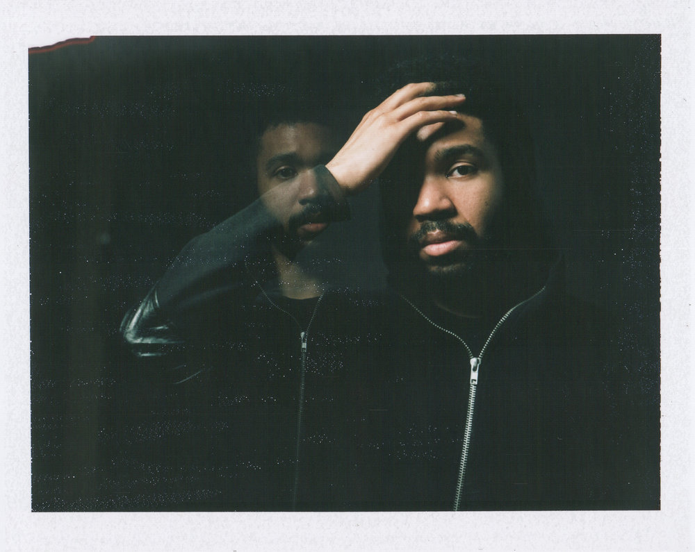 Double exposure Polaroid portrait of The 83rd