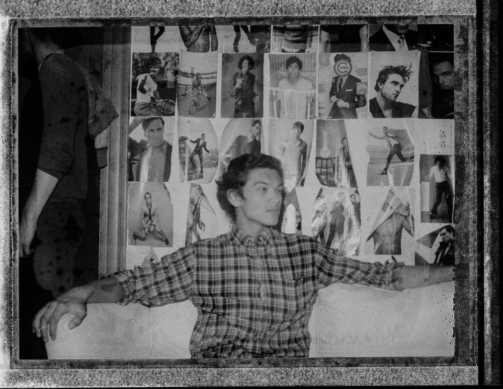 Polaroid negative portrait of Shiraz