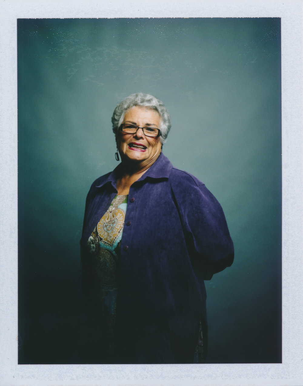 Polaroid portrait of my neighbor’s mother Goyita in studio