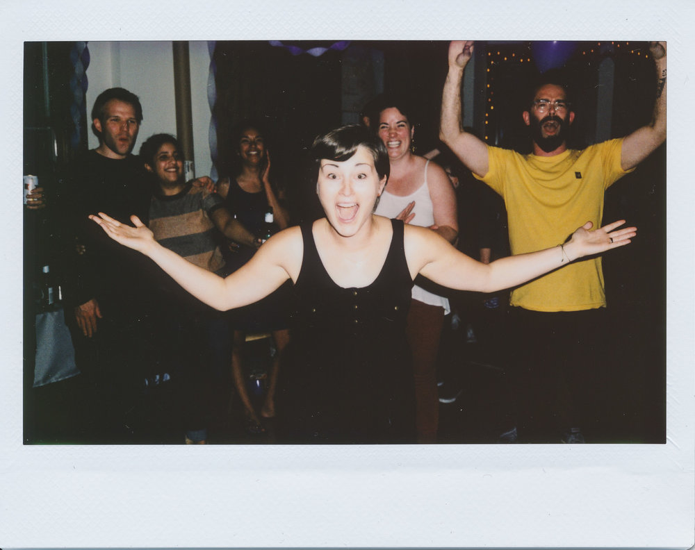 Instant film snapshot of Laura’s birthday party