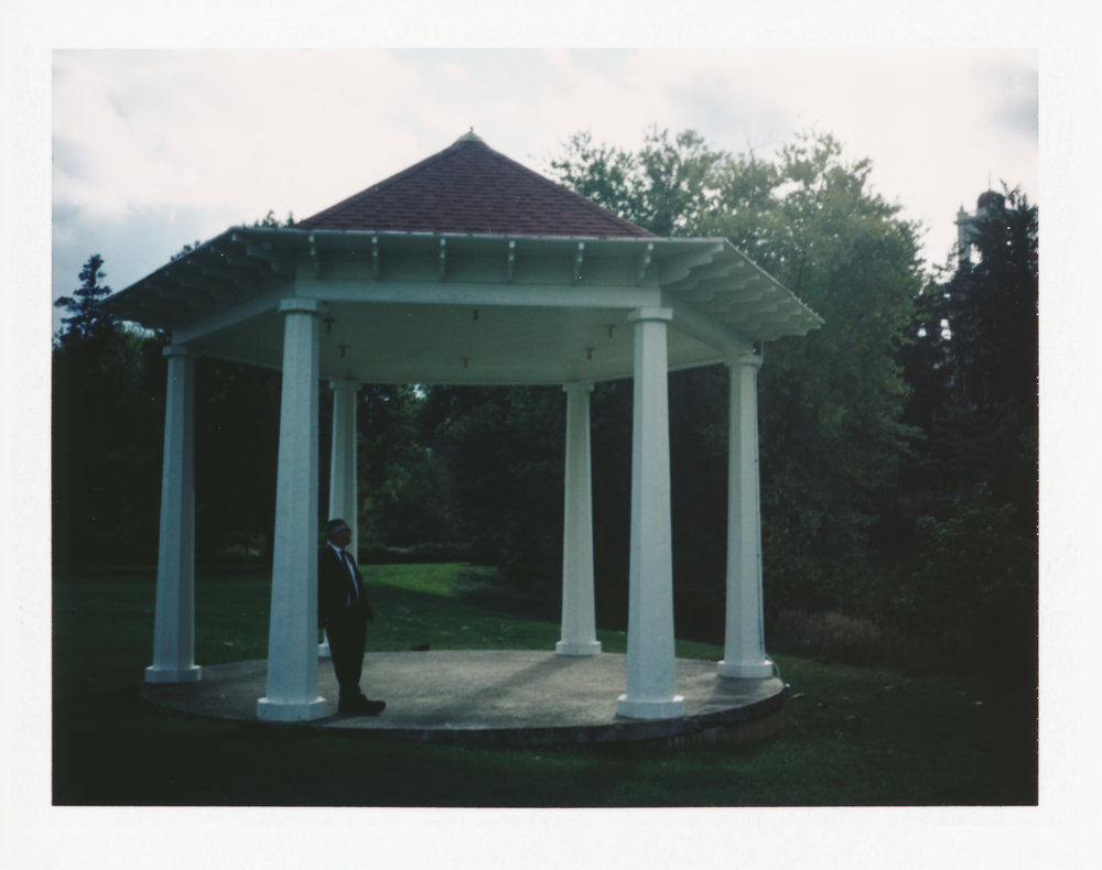 Sneakily shot Polaroid of Jeff in French Lick, IN