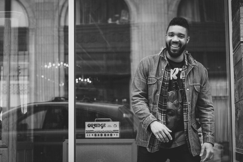 Portrait of Will at Chicago Music Exchange