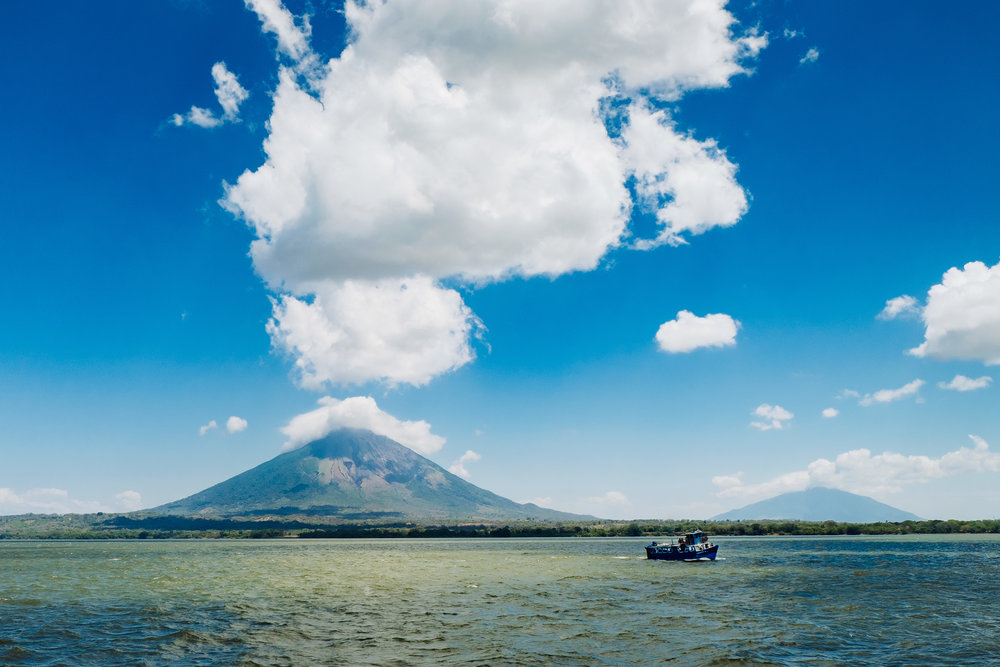 The view from the ferry to Ometepe Island on my honeymoon