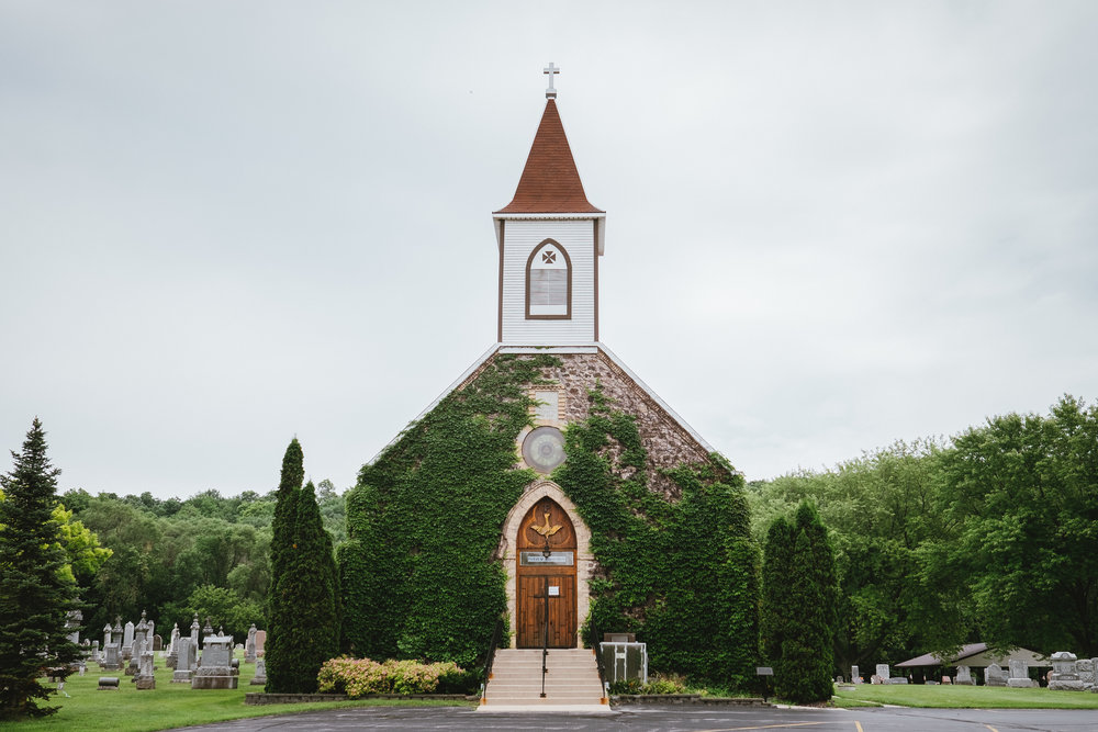 Rural church in Auburn, WI